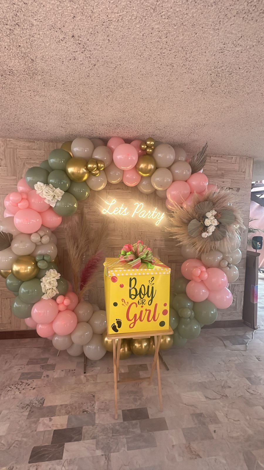Decoración de globos para evento